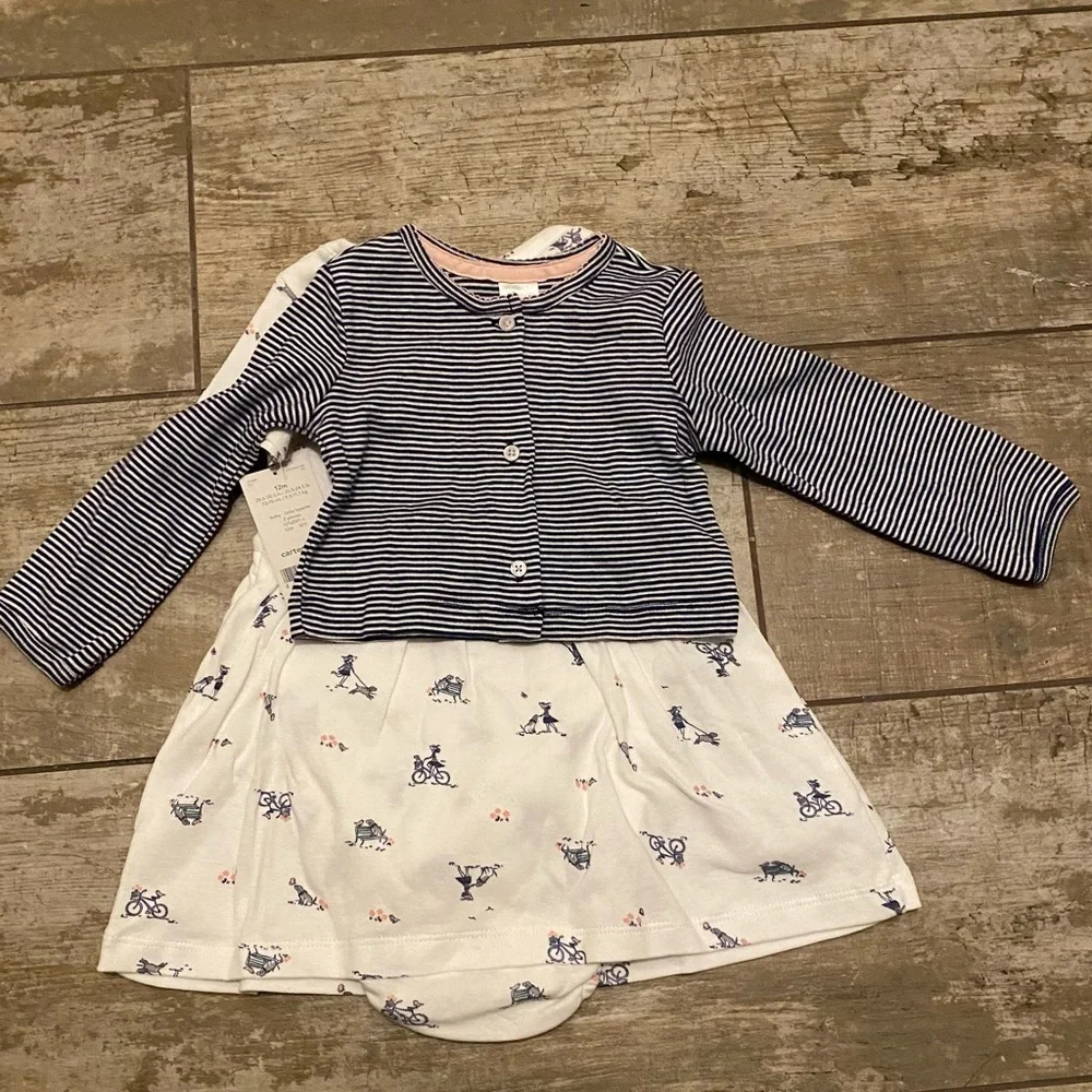 NWT carters 2-piece sweater/dress set